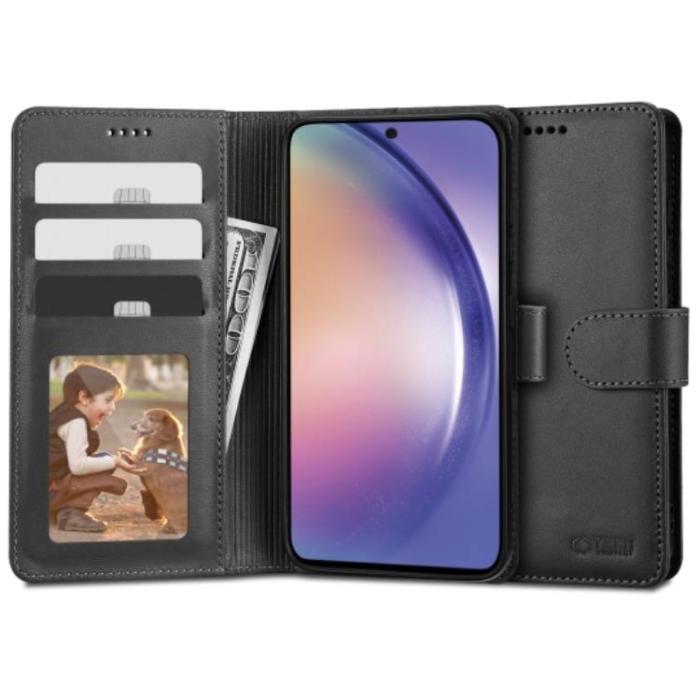 Tech-Protect - Tech-protect Galaxy A54 5G Plånboksfodral Läder - Svart