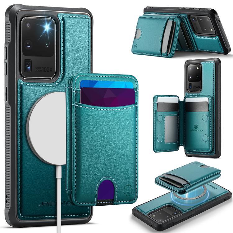 JEEHOOD Samsung Galaxy S20 Ultra Fodral Konstläder - Blå | 2353 | AlltMobil