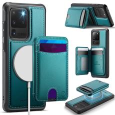 OEM - JEEHOOD Samsung Galaxy S20 Ultra Fodral Konstl&auml;der - Bl&aring;