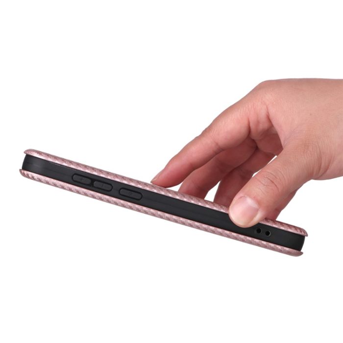 A-One Brand - OnePlus 15 Plånboksfodral Carbon Fiber Drop-Proof Konstläder