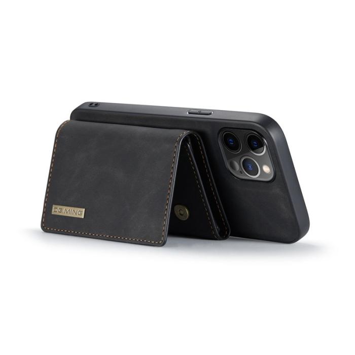 DG.MING - DG.MING M1 Series Plånboksfodral Konstläder TPU för iPhone 13 Pro - Svart