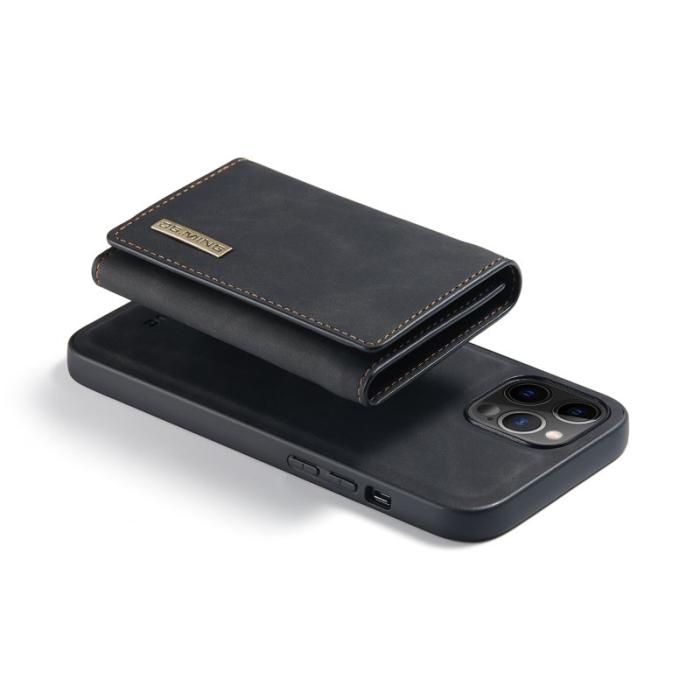 DG.MING - DG.MING M1 Series Plånboksfodral Konstläder TPU för iPhone 13 Pro - Svart