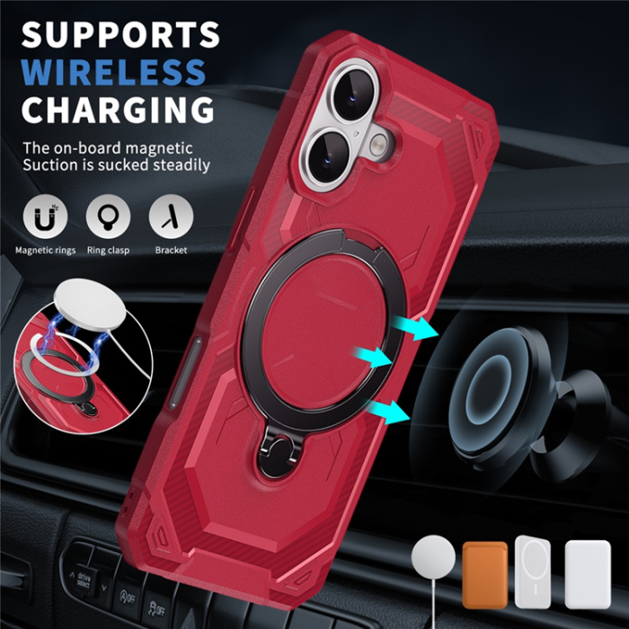 A-One Brand - iPhone 17 Mobilskal MagSafe Kickstand TPU + PC