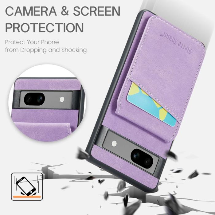 FIERRE SHANN - FIERRE SHANN Google Pixel 7 Fodral PU+TPU - Lila