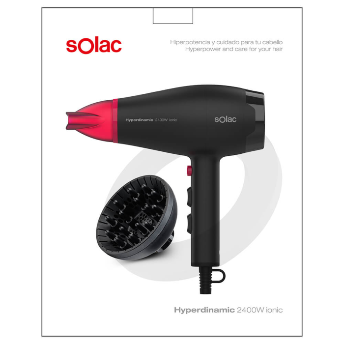 UTGATT - SOLAC Hårfön Hyperdinamic 2400 Ionic