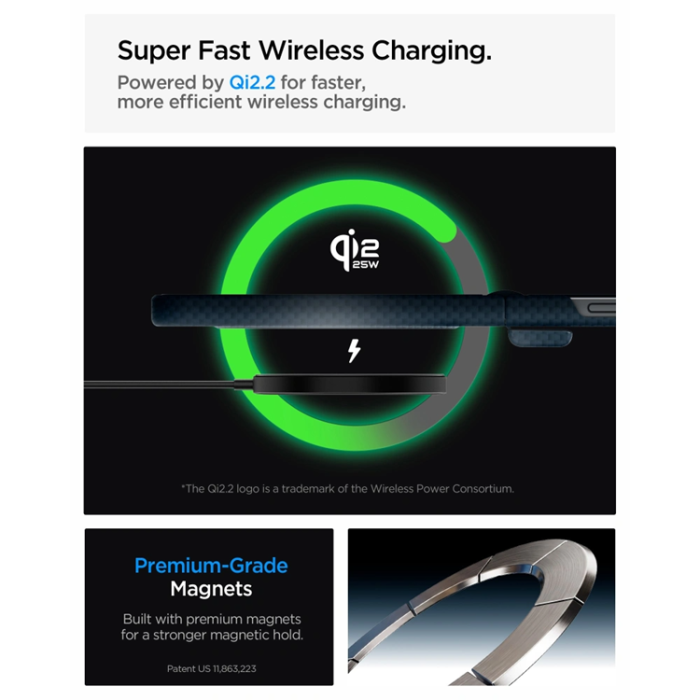 Spigen - Spigen Mobilskal För Galaxy Z Flip 8 MagSafe Airskin Aramid - Navy