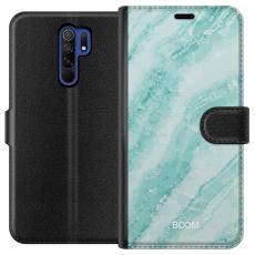 iSecrets - Pl&aring;nboksfodral till Xiaomi Redmi 9 med Mint Marble