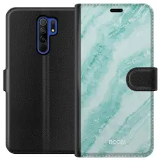 Gustaf - Pl&aring;nboksfodral till Xiaomi Redmi 9 med Mint Marble