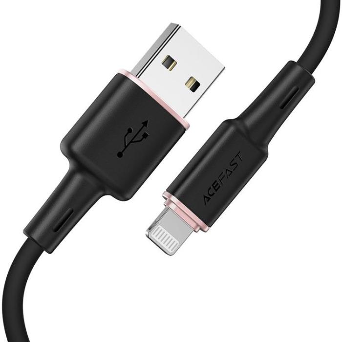 Acefast - Acefast USB-A till Lightning kabel 1.2m - Svart