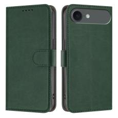 A-One Brand - iPhone Air Plånboksfodral Solid Color - Svartgrön