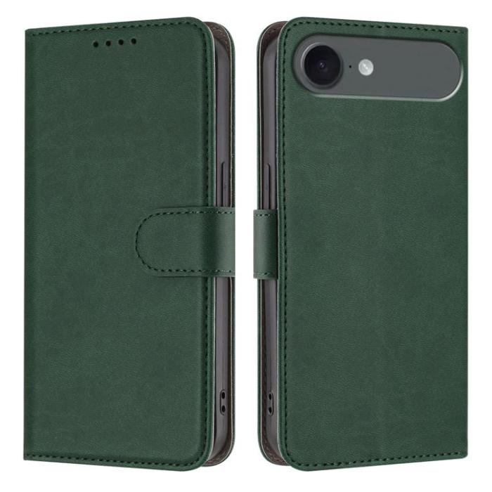 A-One Brand - iPhone Air Plånboksfodral Solid Color - Svartgrön