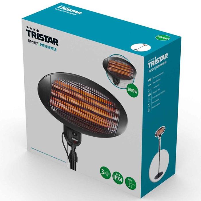Tristar - TRISTAR Elvärmare kan Väggmonteras IPX