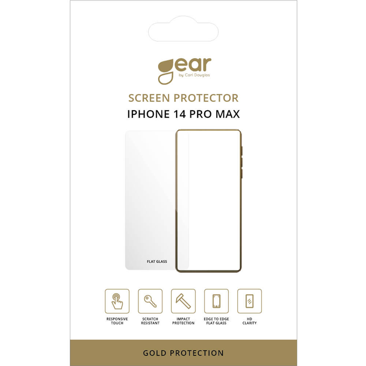 Gear iPhone 14 Pro Max Härdat Glas Skärmskydd 2.5D | 5468 | AlltMobil