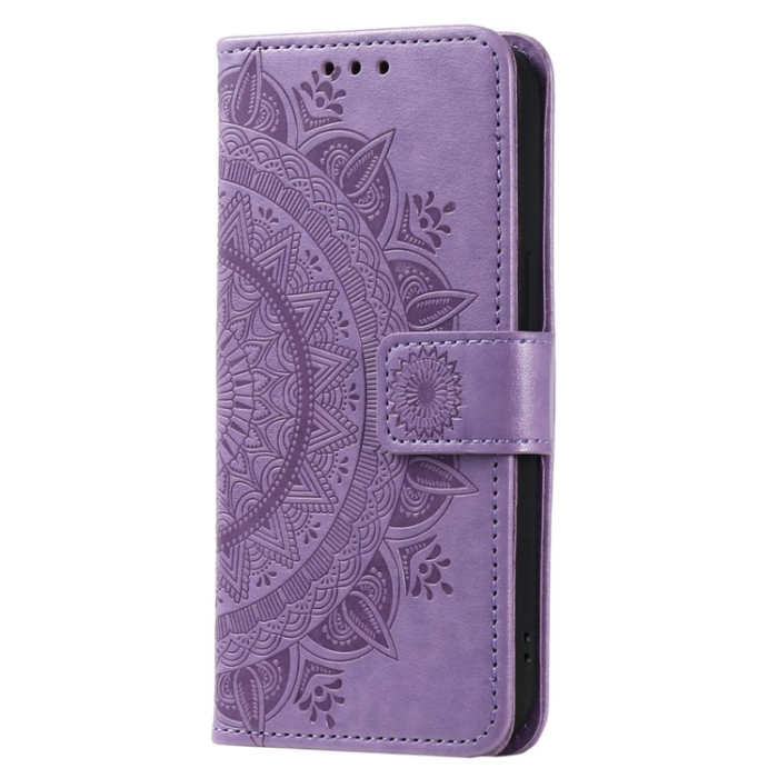 A-One Brand - Sony Xperia 10 V Plånboksfodral Imprinted Mandala Flower - Lila