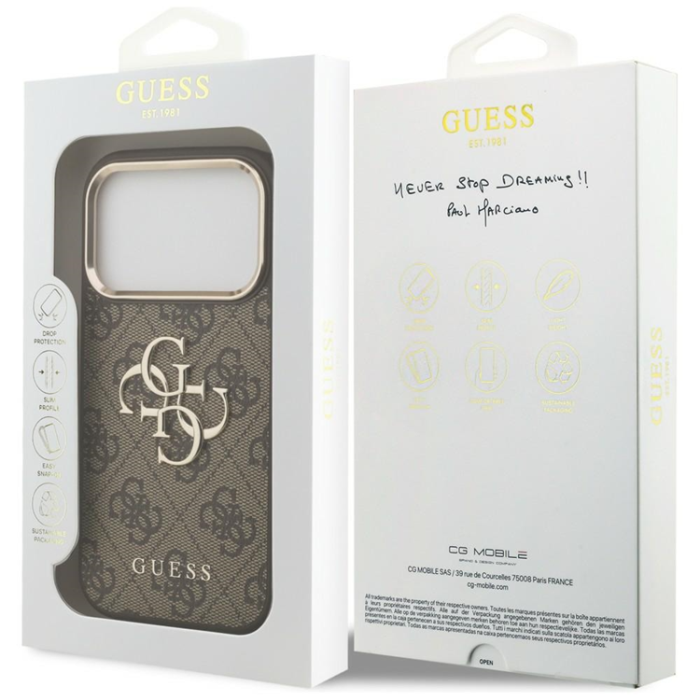 Guess - Guess Mobilskal För iPhone 18 Pro Max/17 Pro Max Magsafe 4G Big 4G Classic Logo