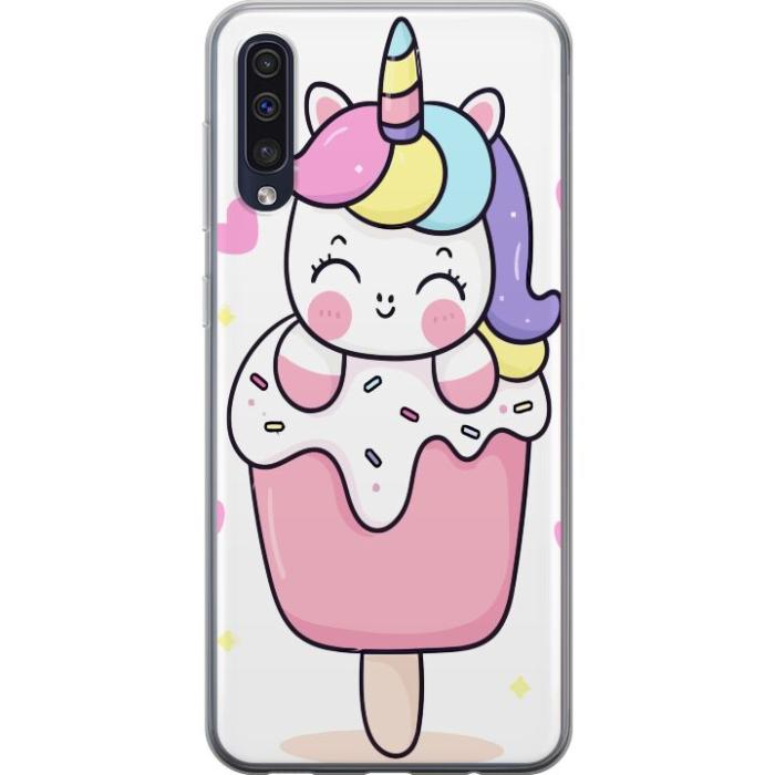 iSecrets - Mobilskal till Samsung Galaxy A50 med Glad enhörning