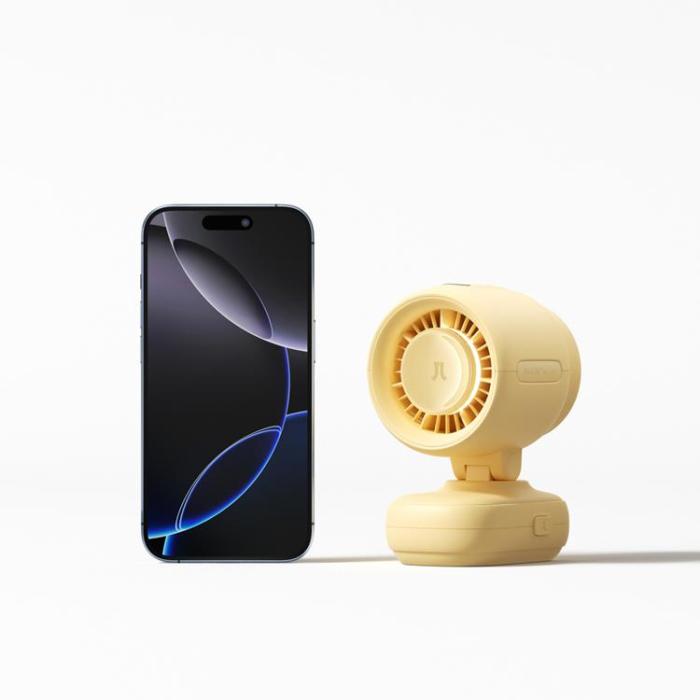 Jisulife - Jisulife Mini Barnefläkt 5000 mAh för Barnvagn med Tripod Fan 4 - Gul