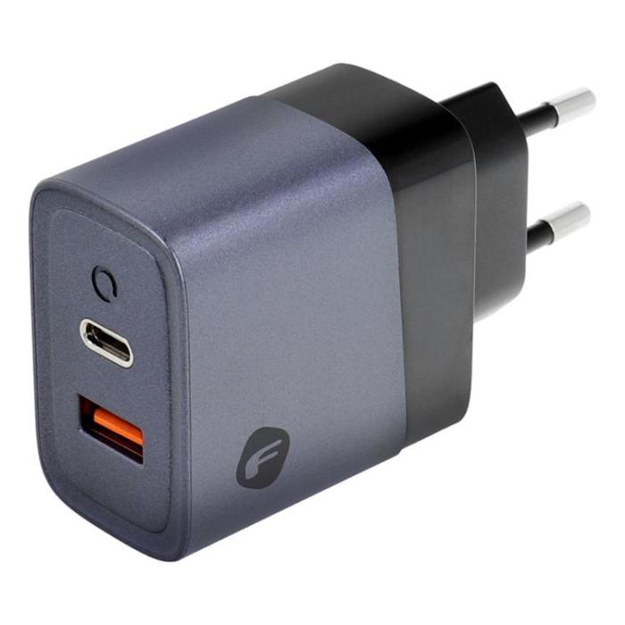 Forcell - Forcell F-Energy Väggladdare GaN 45W 1xUSB-C 1xUSB-A 4A PD QC 4.0