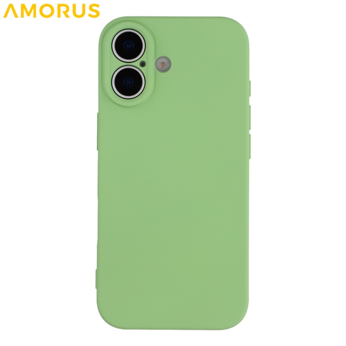 Amorus - AMORUS iPhone 17 Mobilskal Precise Cutouts TPU Fiber - Grön