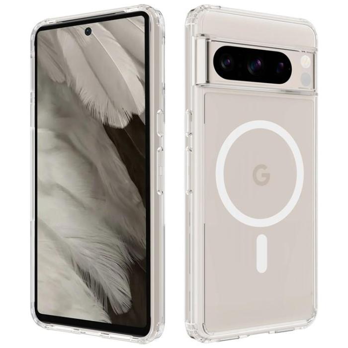 A-One Brand - Google Pixel 8 Pro Mobilskal Magsafe Acrylic TPU - Clear