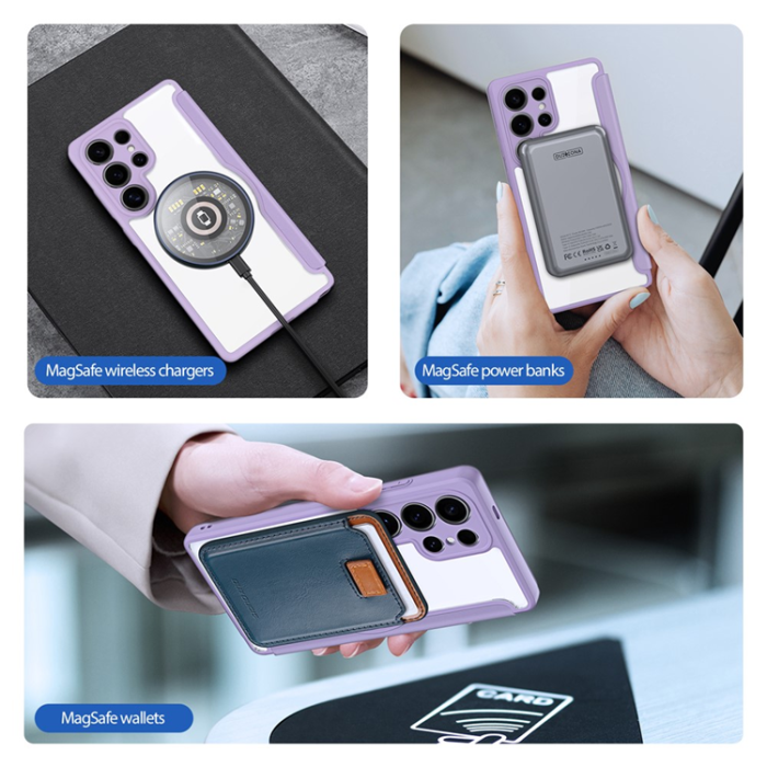 Dux Ducis - Dux Ducis Galaxy S25 Ultra Plånboksfodral MagSafe Skin X Pro