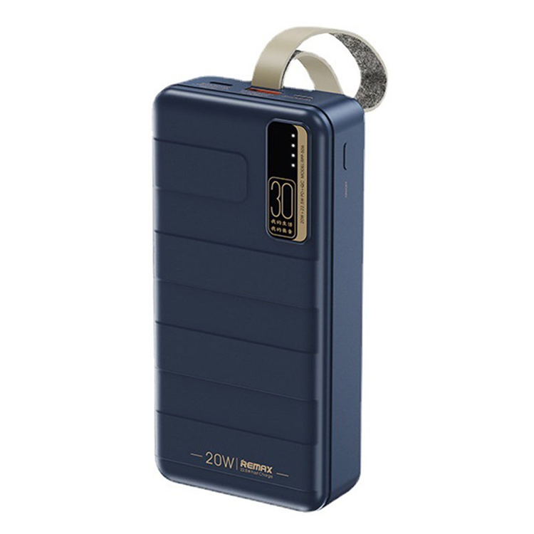 REMAX Powerbank 30000mAh 20W/22.5W PD QC RPP-506 med LED Blå | 505295 | AlltMobil