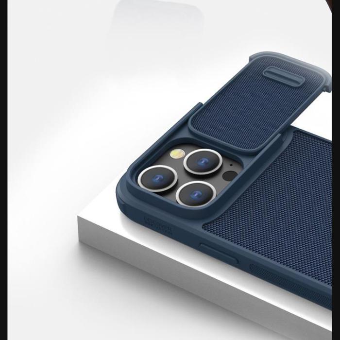 Nillkin - Nillkin iPhone 14 Pro Skal Magsafe Textured S Magnetic - Blå