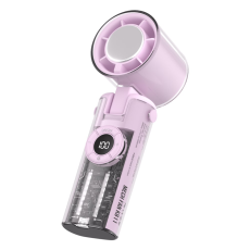 A-One Brand - Justerbar Handhållen Fläkt med Ficklampa Mecha K-811 - Lila