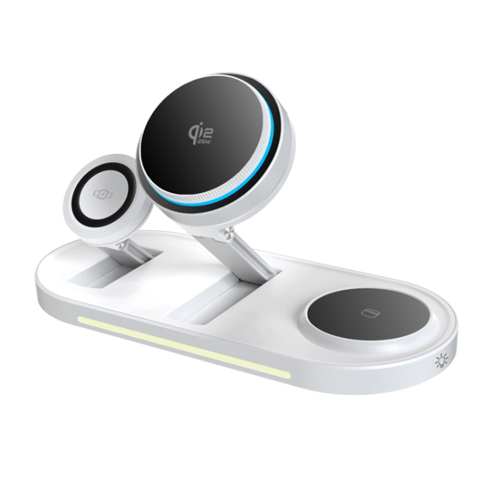 Tech-Protect - Tech-Protect Qi2.2 MagSafe Trådlös Laddare För iPhone/Apple Watch/AirPods