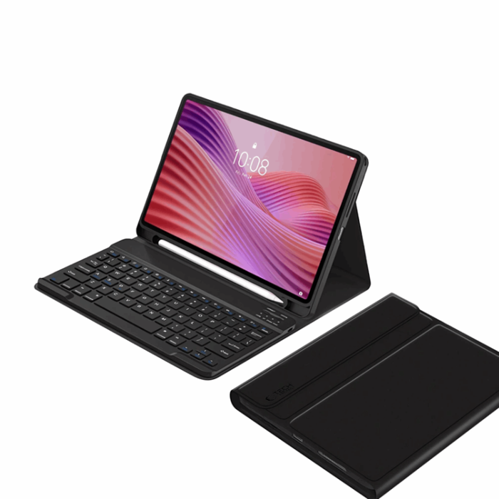 Tech-Protect - Tech-Protect Lenovo Tab 10.1 Fodral Med Engelskt Tangentbord