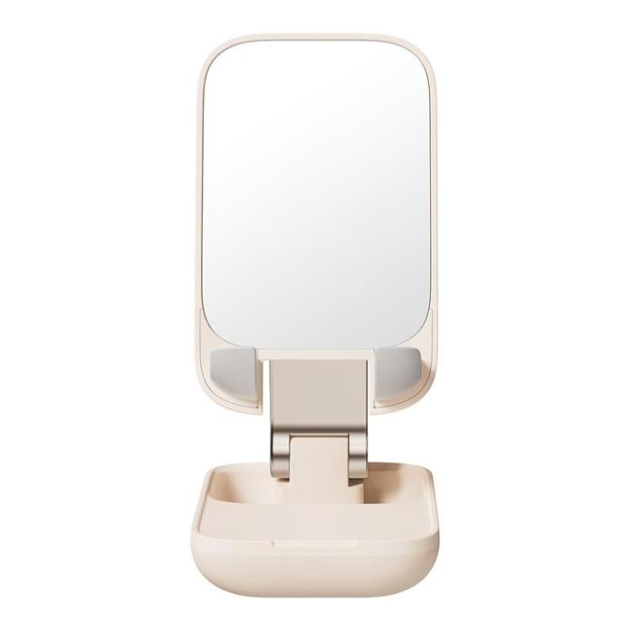 BASEUS - Baseus Mobilhållare Seashell Series med Mirror - Beige
