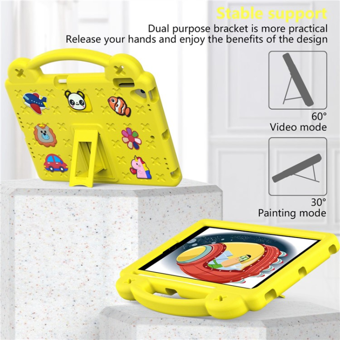 A-One Brand - iPad 10.2 (2021/2019/2020) Skal EVA Kickstand Shockproof - Gul