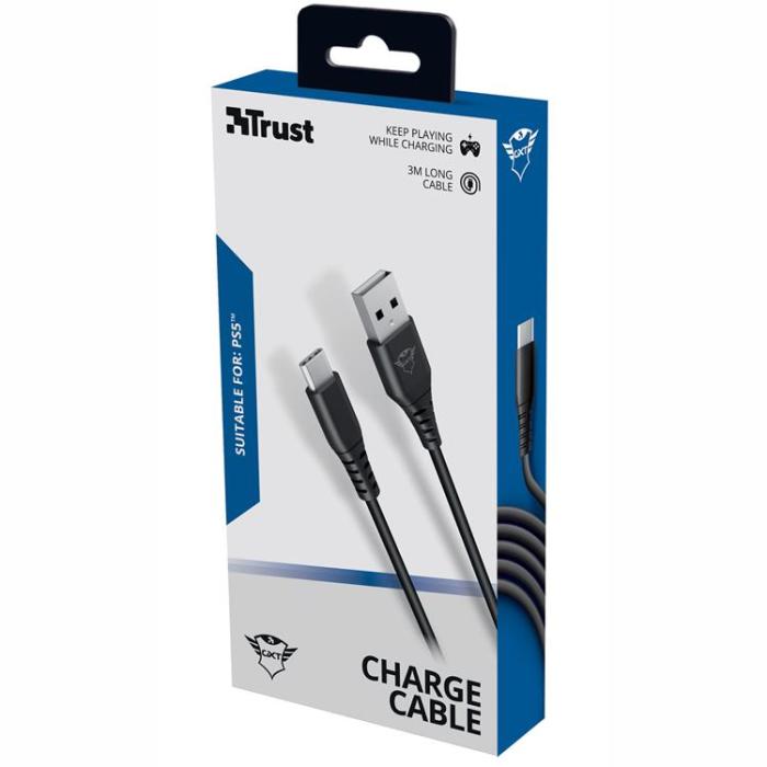 UTGATT5 - TRUST GXT 226 Play & Charge Cable 3m PS5