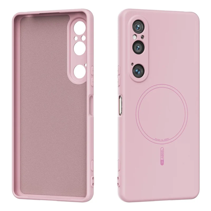 ABEEL - ABEEL Sony Xperia 1 VI Mobilskal Magsafe Liquid Silikon - Rosa