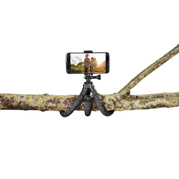 Hama - Hama Bordsstativ Flex Smartphone & GoPro 26cm - Svart