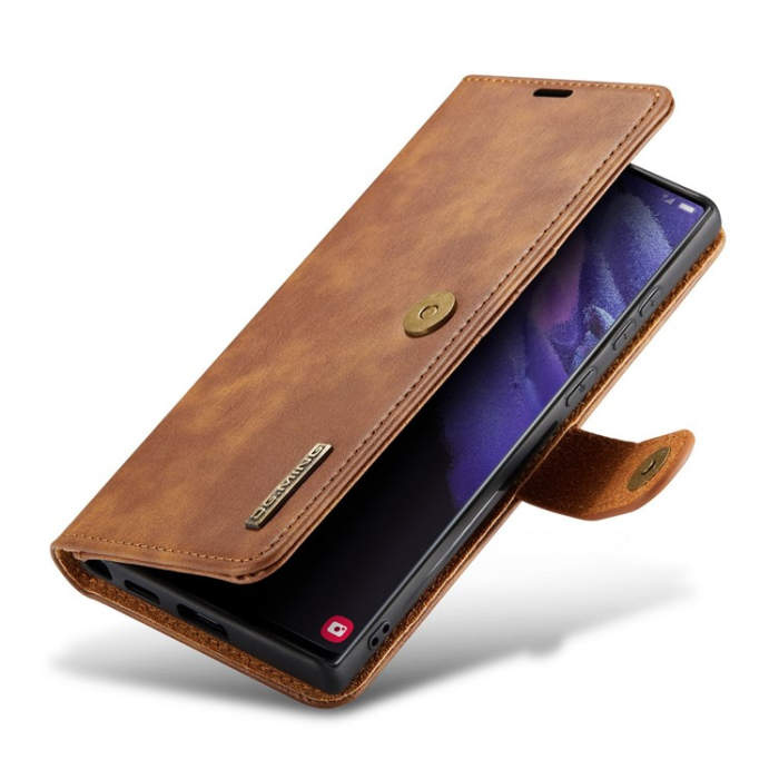 DG.MING - DG.MING Galaxy S23 Ultra Plånboksfodral 2in1 Äkta Läder - Brun