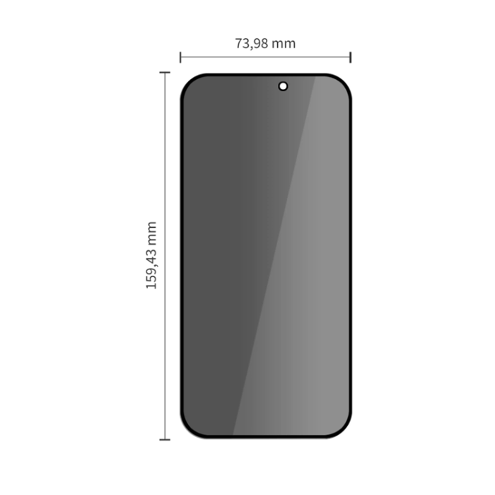 Tech-Protect - [2-Pack] Tech-Protect Härdat Glas Skärmskydd för iPhone 18 Pro Spy Plus