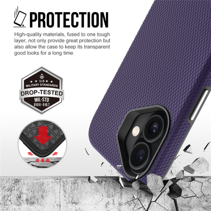A-One Brand - iPhone 17 Mobilskal MagSafe Protective TPU+PC - Lila