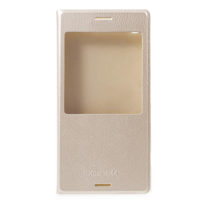UTGATT5 - Window View Fodral till Sony Xperia XZ1 - Gold