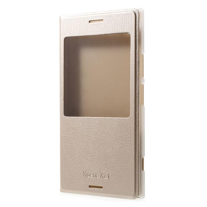 UTGATT5 - Window View Fodral till Sony Xperia XZ1 - Gold