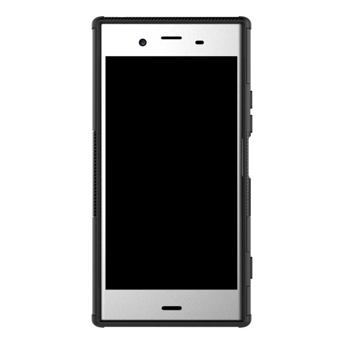 UTGATT4 - Rugged Armor Kickstand Skal till Sony Xperia XZ1 - Svart