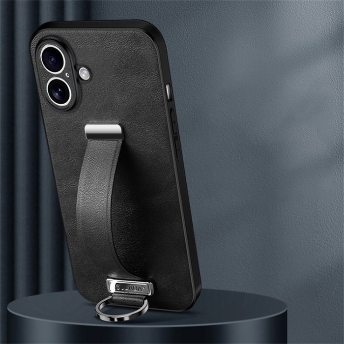 SULADA - SULADA iPhone 17 Mobilskal Armband Kickstand Fashion - Svart