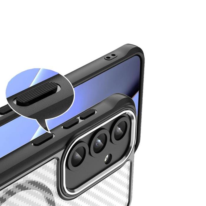 OEM - Galaxy S23 Mobilskal MagSafe Defender Carbon - Svart