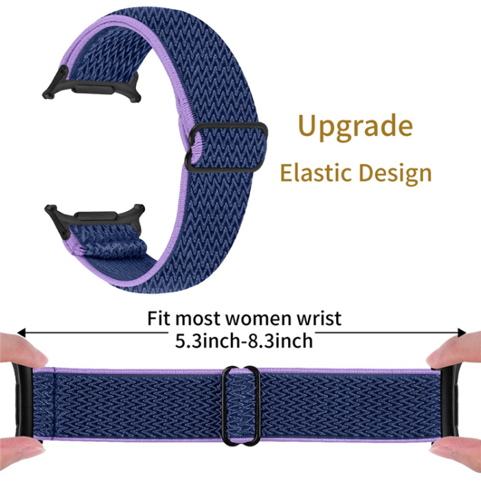 A-One Brand - Galaxy Watch 8 (44mm/40mm)/8 Classic (46mm) Armband - Lila / Blå