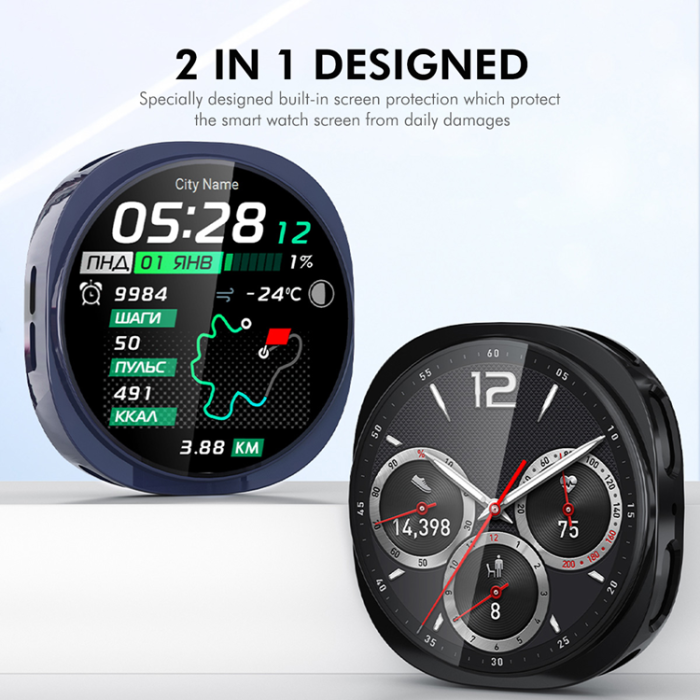 ENKAY - ENKAY Galaxy Watch 8 (44mm) Skal TPU Electroplating - Rosa
