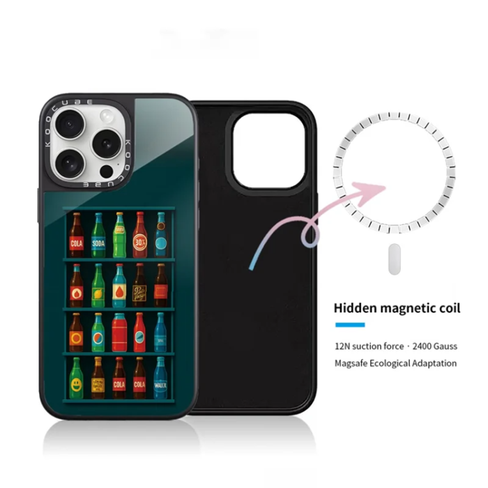 A-One Brand - iPhone 15 Pro Mobilskal MagSafe Aluminium Silikon