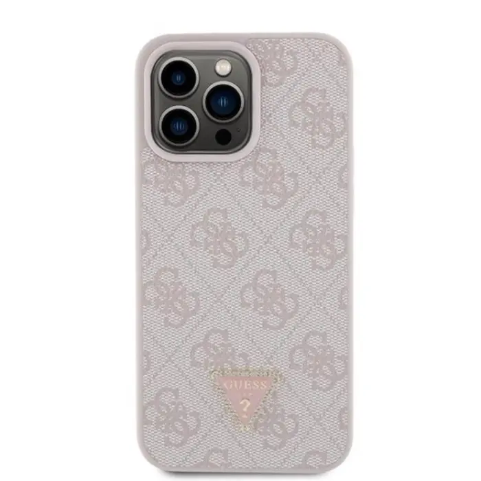 Guess - Guess iPhone 15 Pro Max Mobilskal Diamond Triangle - Rosa