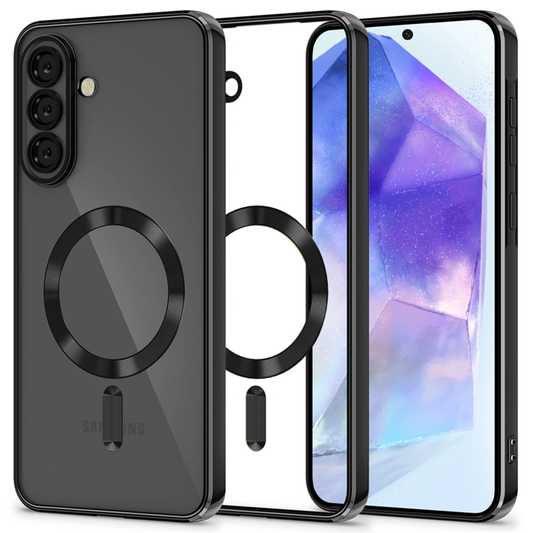 Tech-Protect Mobilskal För Galaxy A57 5G Magsafe MagFlex - Shiny Svart | 2353 | AlltMobil