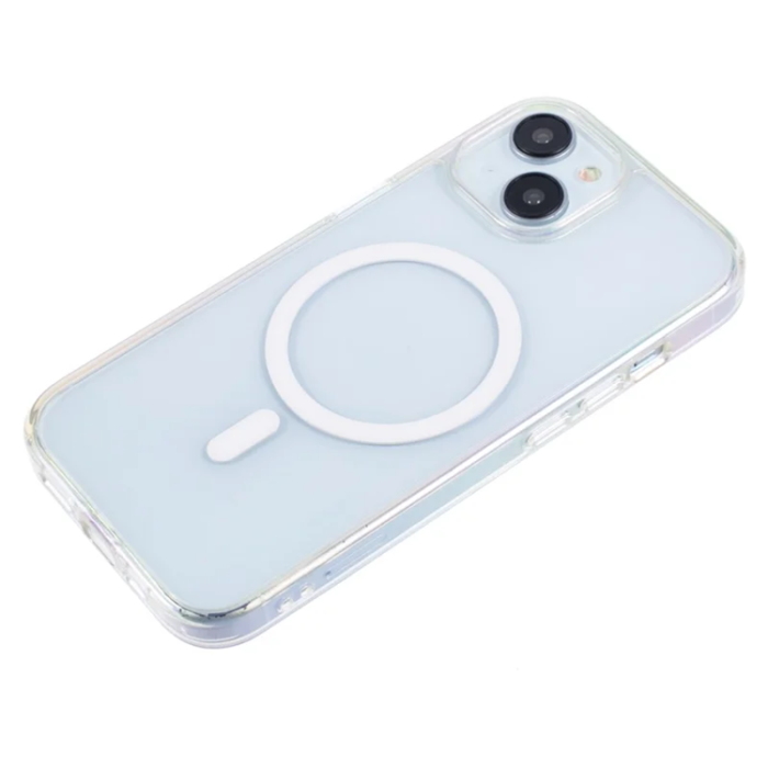 KIGC - KIGC iPhone 15 Mobilskal Magsafe Dazzling Color - Transparent
