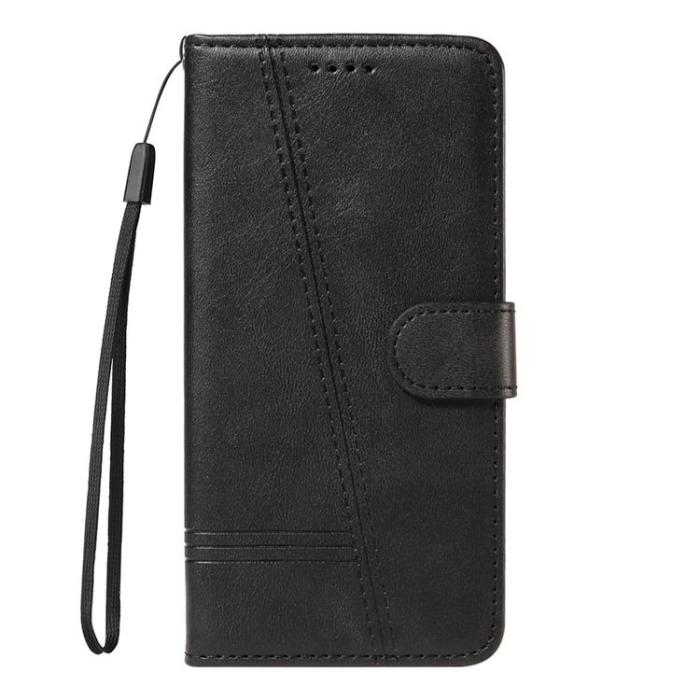 A-One Brand - Sony Xperia 10 VII Plånboksfodral T Shape Lines - Svart